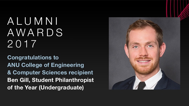 Engineering alumnus awarded Student Philanthropist of the Year (Undergraduate)
