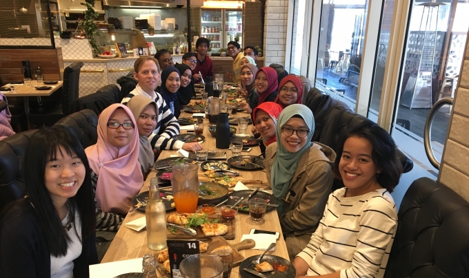Welcome lunch for new Malaysian students from partner universities
