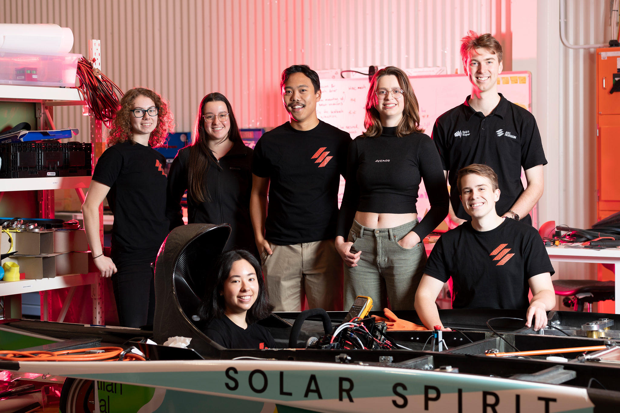 Students from Solar Car team
