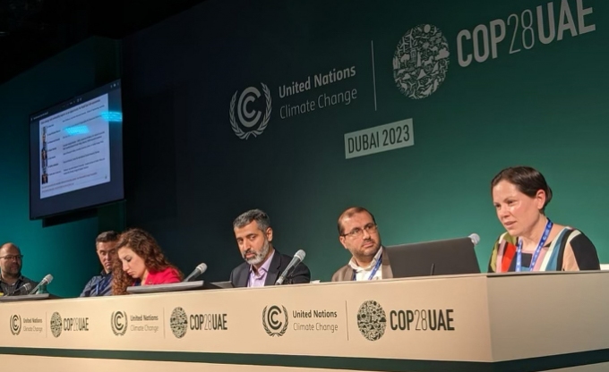 Dr Fiona Beck (right) said during her first panel at COP28 that Australia is uniquely suited to lead, not just ride the mounting wave of renewable energy entrepreneurship.
