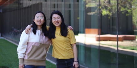 Computer Science internship students Chu Tang and Yuan Chen