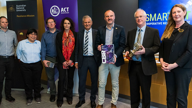 ACT Chief Minister Andrew Barr at the launch of the ACT Space Update 2023 hosted by ANU InSpace in Canberra (Photo: Carl Davies, CMDphotographics)