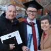 Benjamin Hofmann said the most meaningful part of graduation day was having his parents fly in from Adelaide to share the experience with him.