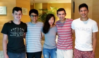 A group of five engineering students