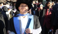 Thien Truong, PhD said it was “a great honour” to receive his PhD sash and a handshake from Vice-Chancellor and Nobel Laureate Brian Schmidt. He was one of 225 graduates of the ANU College of Engineering & Computer Science to participate in the 15 July, 2022 Conferring of Awards ceremony.